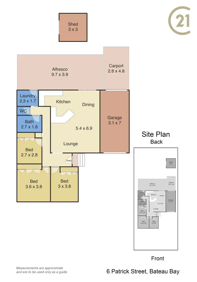 Floorplan of Homely house listing, 6 Patrick Street, Bateau Bay NSW 2261
