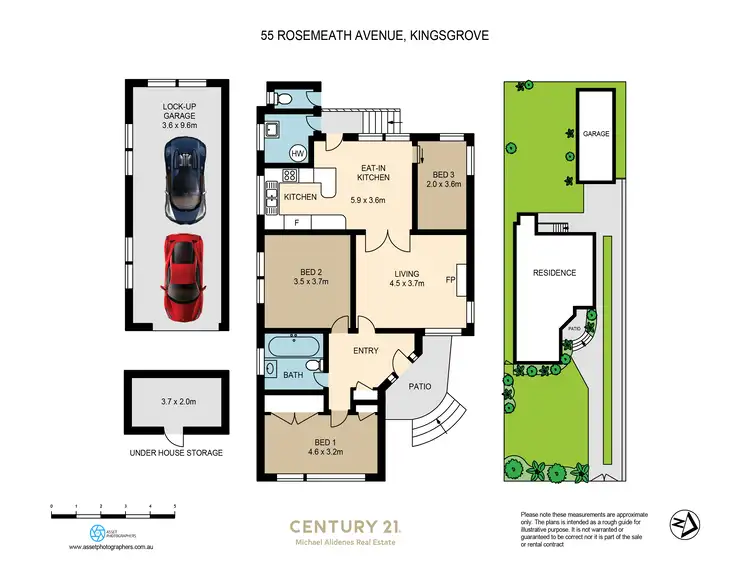 Floorplan of Homely house listing, 55 Rosemeath Avenue, Kingsgrove NSW 2208