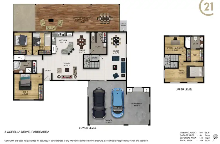Floorplan of Homely house listing, 5 Corella Drive, Parrearra QLD 4575