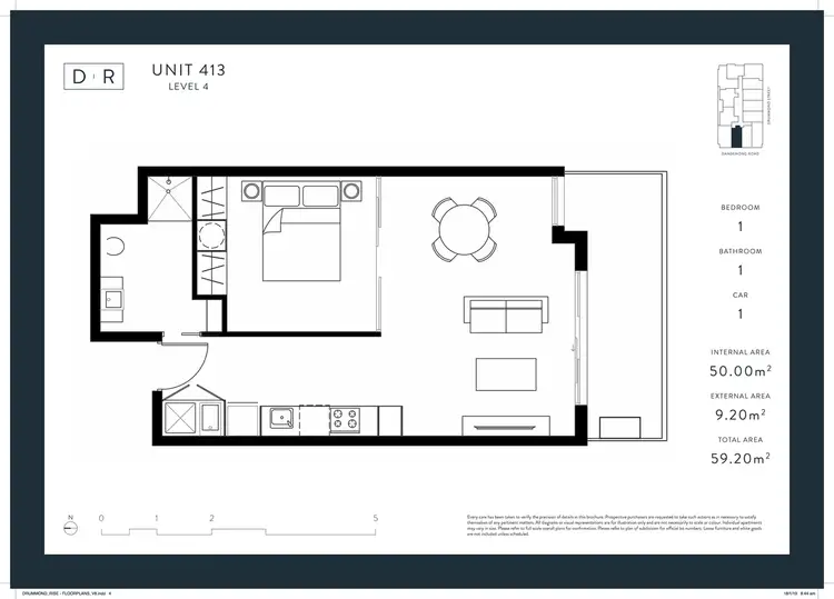 Floorplan of Homely apartment listing, 413/1525 Dandenong Road, Oakleigh VIC 3166