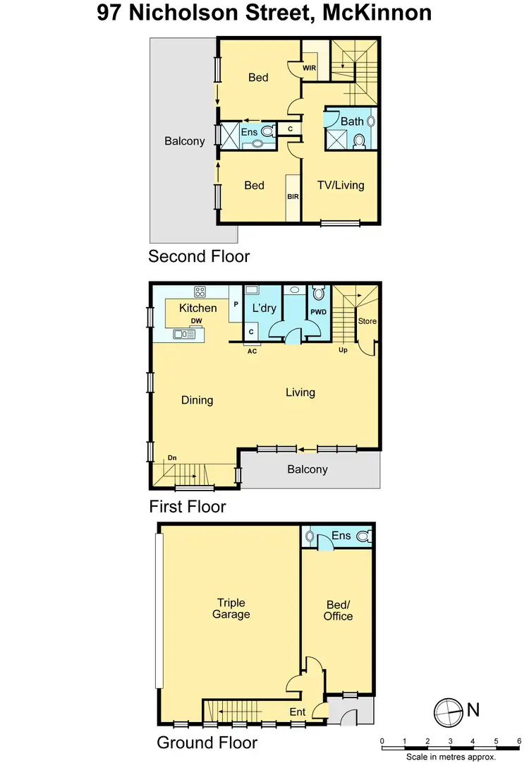 Floorplan of Homely townhouse listing, 97 Nicholson Street, Mckinnon VIC 3204