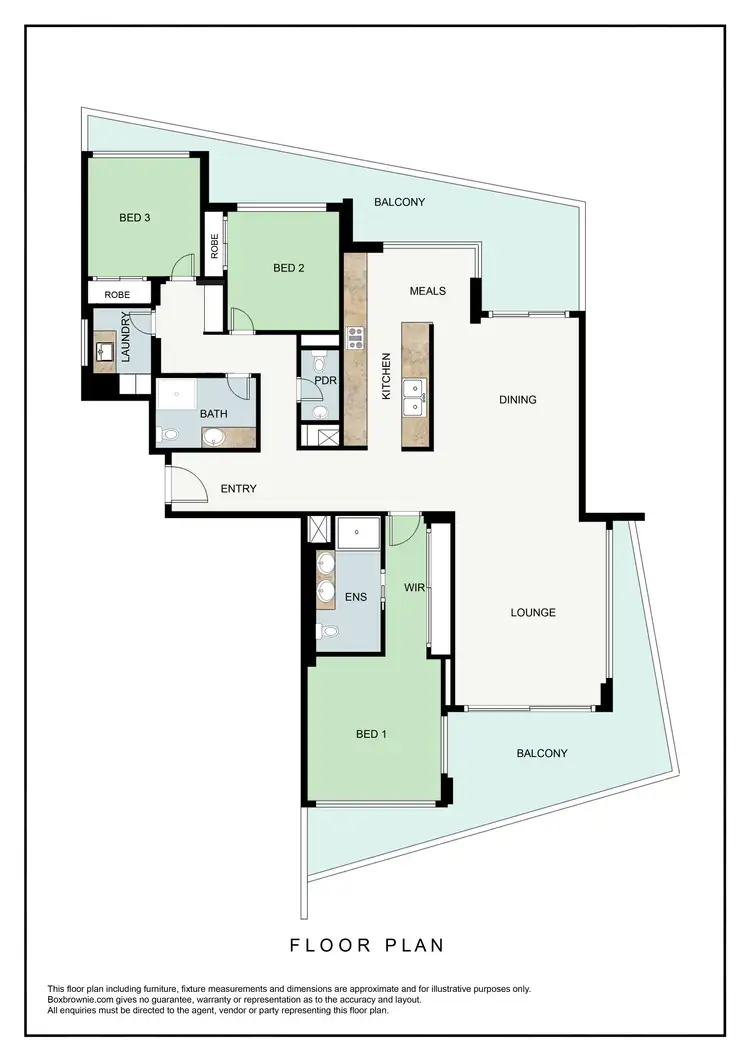 Floorplan of Homely apartment listing, 1001/3 Marco Polo Drive, Mandurah WA 6210