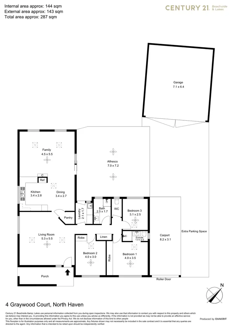 Floorplan of Homely house listing, 4 Graywood Court, North Haven SA 5018