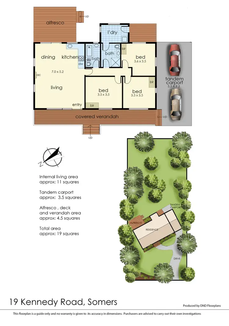 Floorplan of Homely house listing, 19 Kennedy Road, Somers VIC 3927