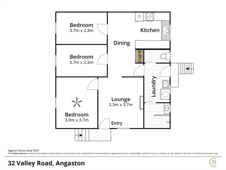 Floorplan of Homely house listing, 32 Valley Road, Angaston SA 5353