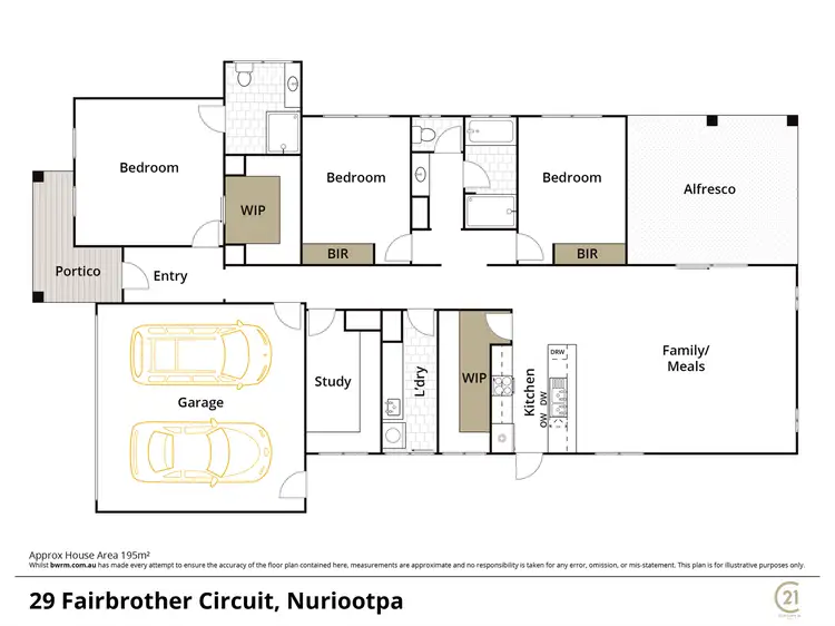 Floorplan of Homely house listing, 29 Fairbrother Circuit, Nuriootpa SA 5355