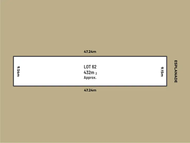 Floorplan of Homely land listing, Lot 62 (152) Esplanade, Aldinga Beach SA 5173