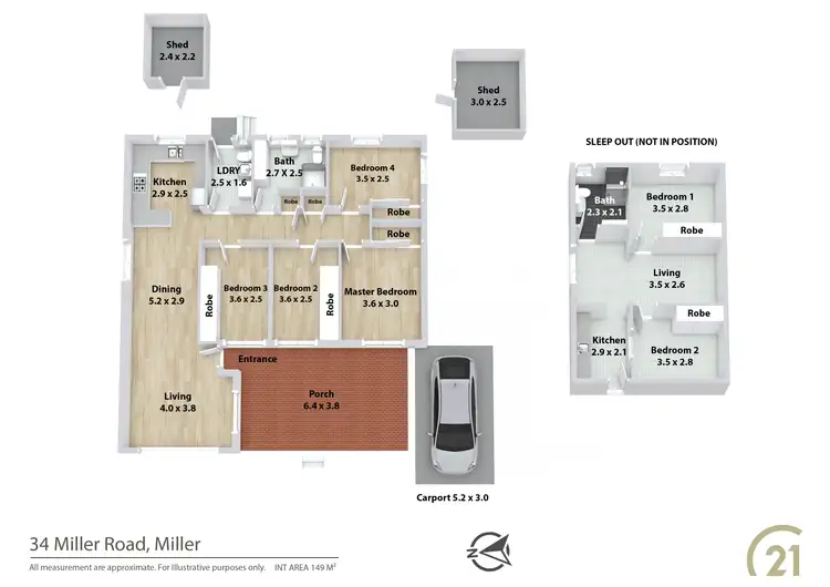 Floorplan of Homely house listing, 34 Miller Road, Miller NSW 2168
