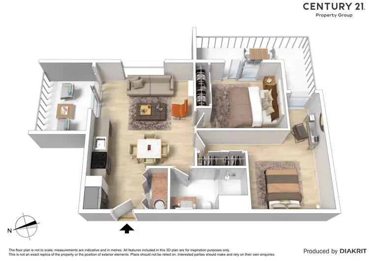 Floorplan of Homely apartment listing, 303/1213 Centre Road, Oakleigh South VIC 3167