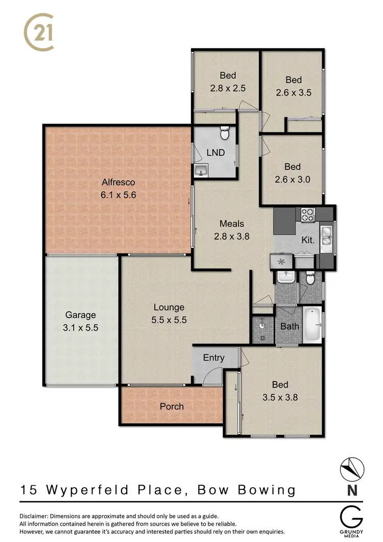 Floorplan of Homely house listing, 15 Wyperfeld Place, Bow Bowing NSW 2566