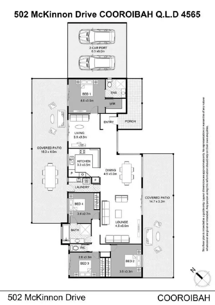 Floorplan of Homely house listing, 502 McKinnon Drive, Cooroibah QLD 4565