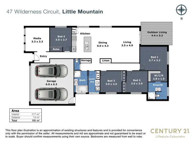 Floorplan of Homely house listing, 47 Wilderness Circuit, Little Mountain QLD 4551