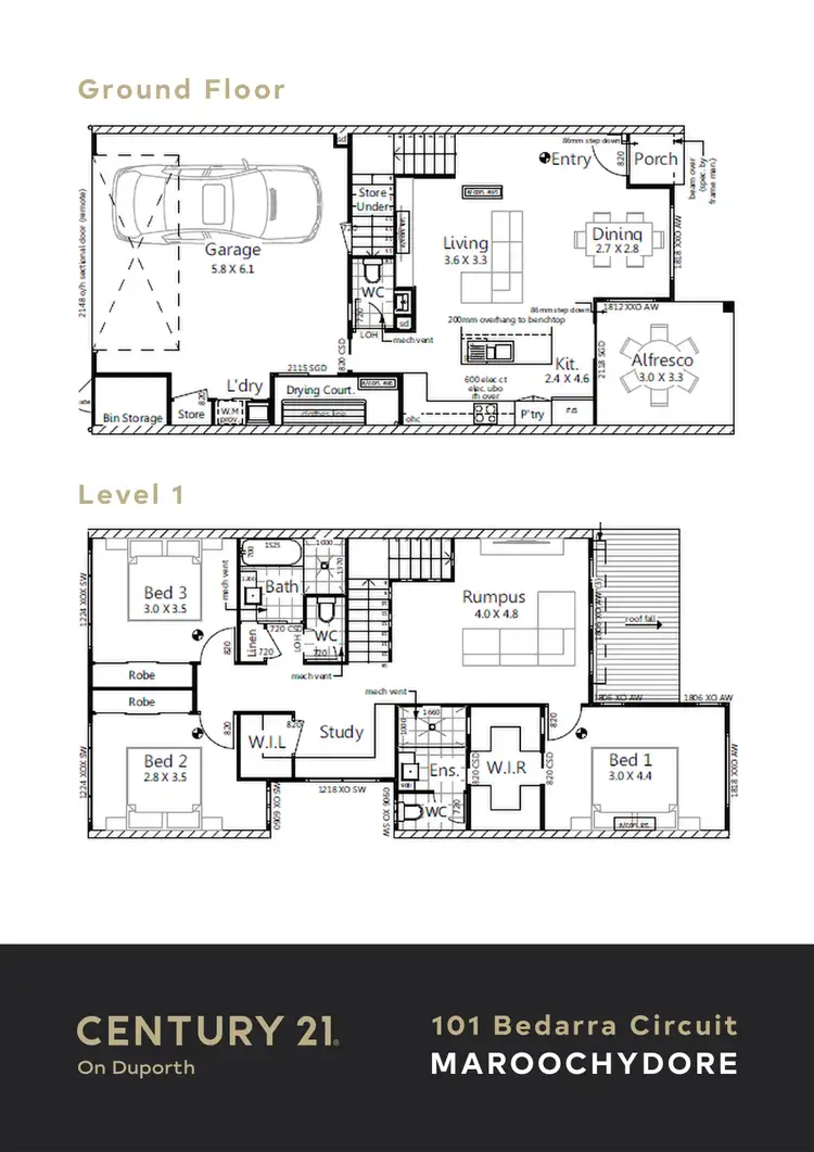Floorplan of Homely house listing, 101 Bedarra Circuit, Maroochydore QLD 4558
