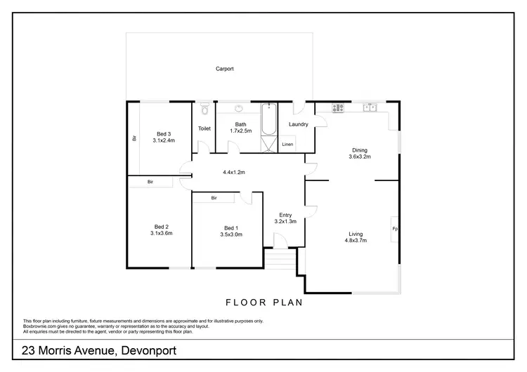 Floorplan of Homely house listing, 23 Morris Avenue, Devonport TAS 7310