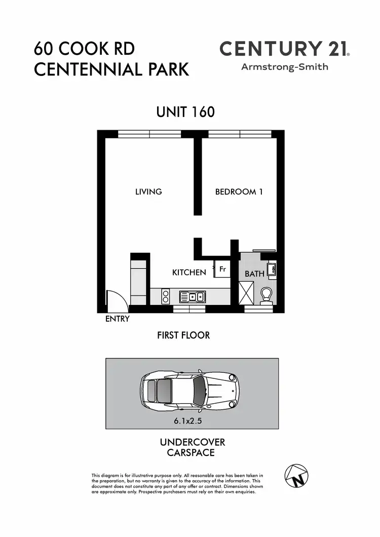 Floorplan of Homely apartment listing, 160/60 Cook Road, Centennial Park NSW 2021