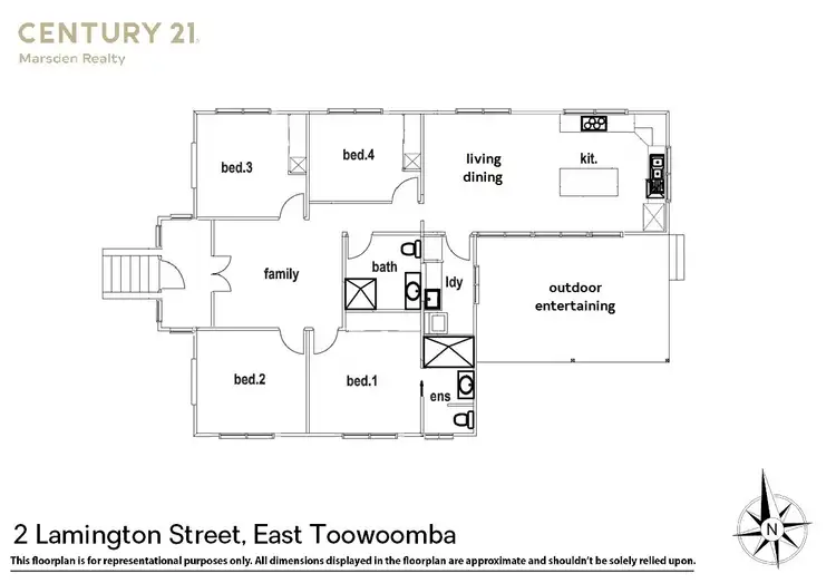 Floorplan of Homely house listing, 2 Lamington Street, East Toowoomba QLD 4350