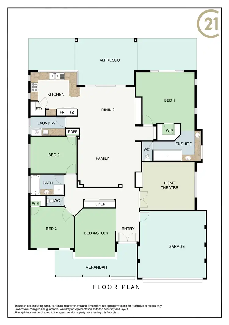 Floorplan of Homely house listing, 19 Bellambi Chase, Lakelands WA 6180