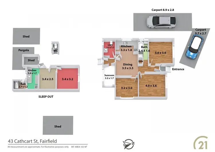 Floorplan of Homely house listing, 43 Cathcart Street, Fairfield NSW 2165