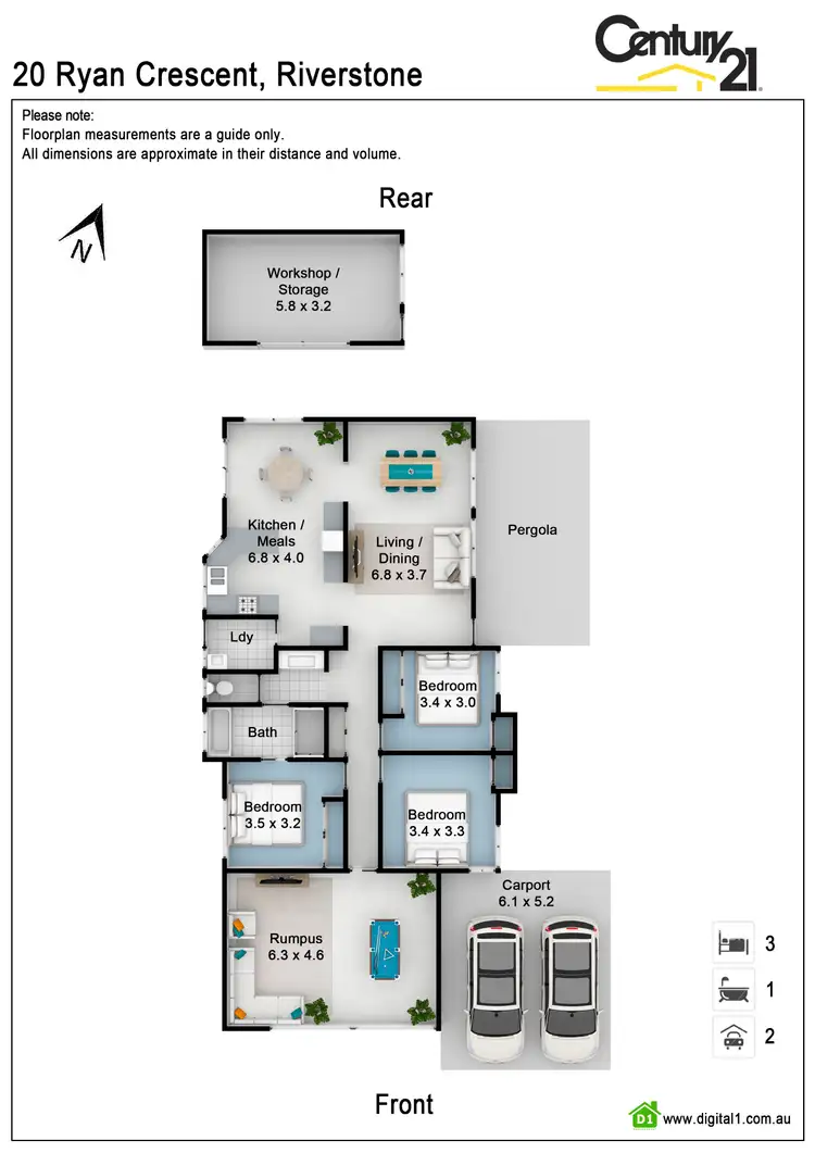 Floorplan of Homely house listing, 20 Ryan Cres, Riverstone NSW 2765
