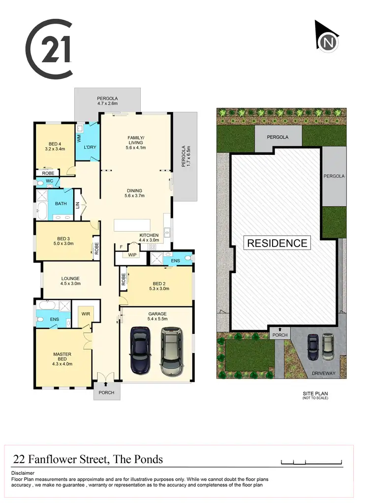 Floorplan of Homely house listing, 22 Fanflower Street, The Ponds NSW 2769