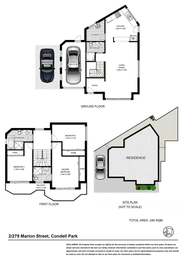 Floorplan of Homely townhouse listing, 2/279 Marion Street, Yagoona NSW 2199