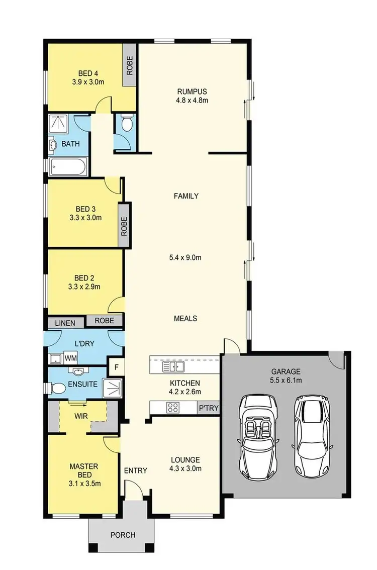 Floorplan of Homely house listing, 20 Dewar Crescent, Maddingley VIC 3340