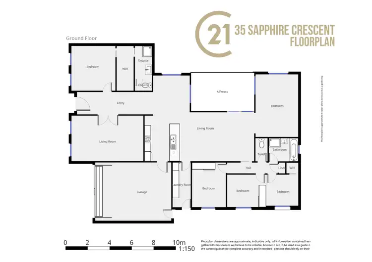 Floorplan of Homely house listing, 35 Sapphire Crescent, Kelso NSW 2795