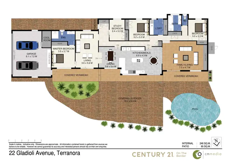 Floorplan of Homely house listing, 22 Gladioli Avenue, Terranora NSW 2486