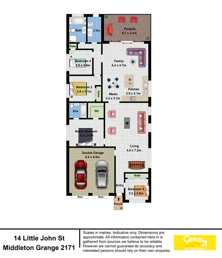 Floorplan of Homely house listing, 14 Little John Street, Middleton Grange NSW 2171