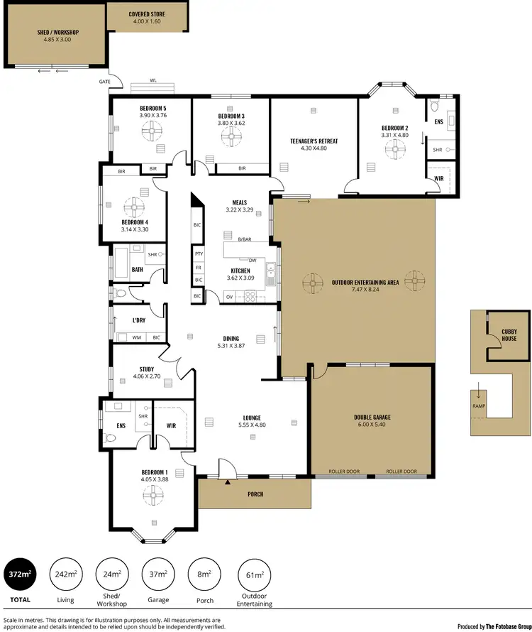 Floorplan of Homely house listing, 25 Walford Drive, Onkaparinga Hills SA 5163