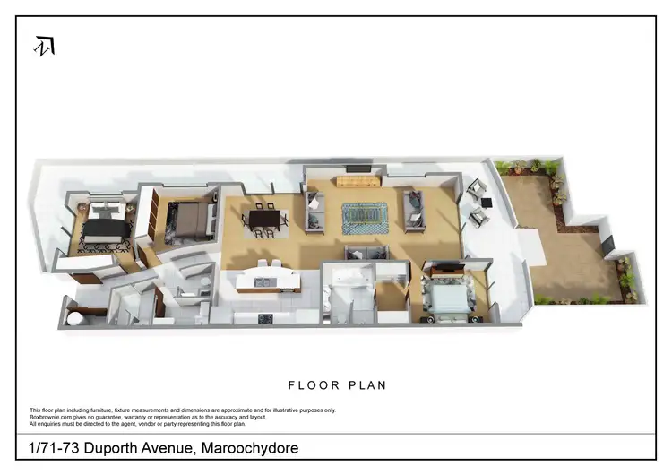 Floorplan of Homely unit listing, 1/71-73 Duporth Avenue, Maroochydore QLD 4558