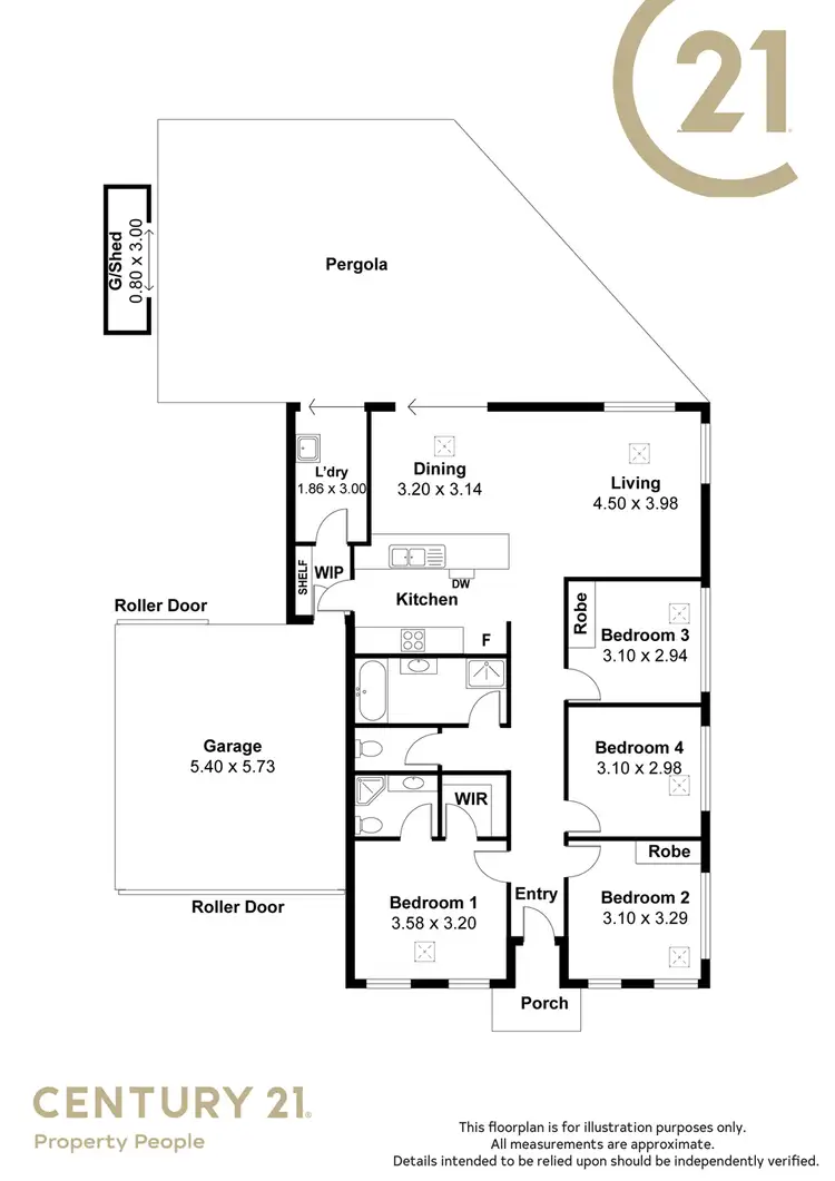 Floorplan of Homely house listing, 421 Whites Road, Parafield Gardens SA 5107