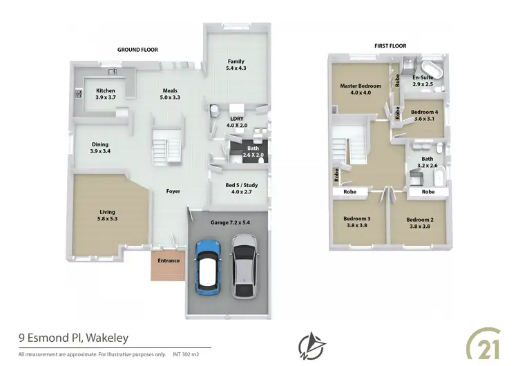 Floorplan of Homely house listing, 9 Esmond Place, Wakeley NSW 2176