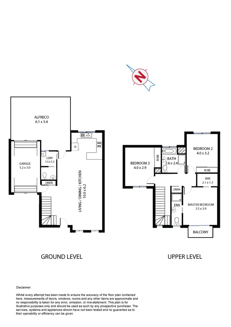 Floorplan of Homely townhouse listing, 2/387 Blacktown Road, Prospect NSW 2148