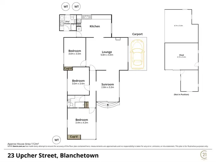 Floorplan of Homely house listing, 23 Upcher Street, Blanchetown SA 5357