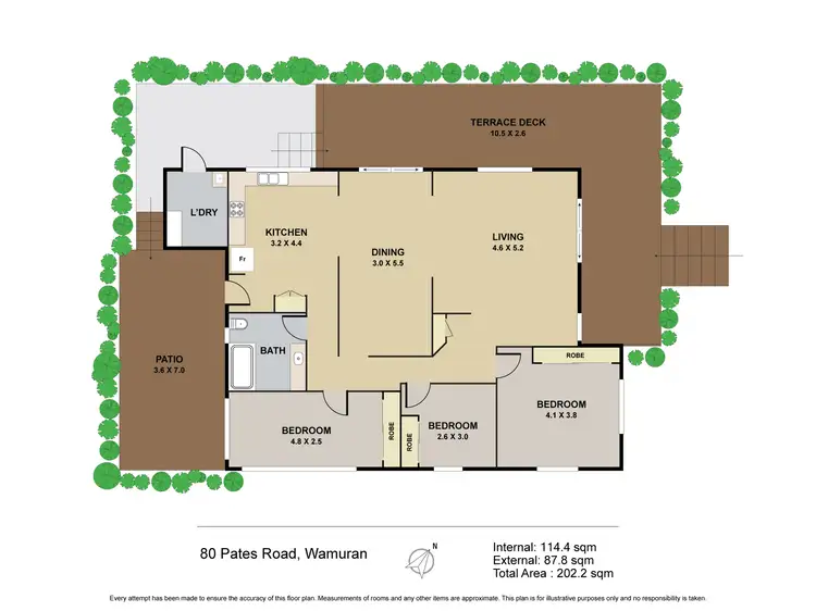Floorplan of Homely rural property listing, 80 Pates Road, Wamuran QLD 4512