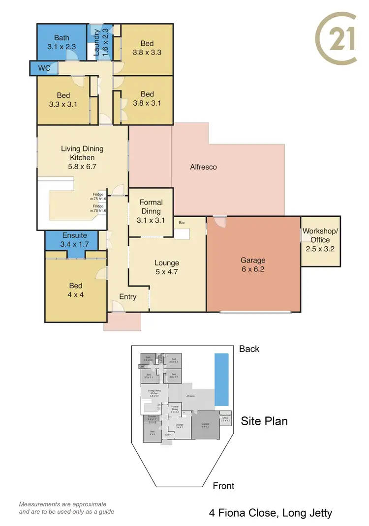 Floorplan of Homely house listing, 4 Fiona Close, Long Jetty NSW 2261