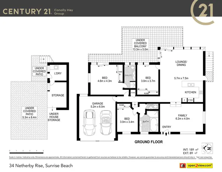 Floorplan of Homely house listing, 34 Netherby Rise, Sunrise Beach QLD 4567