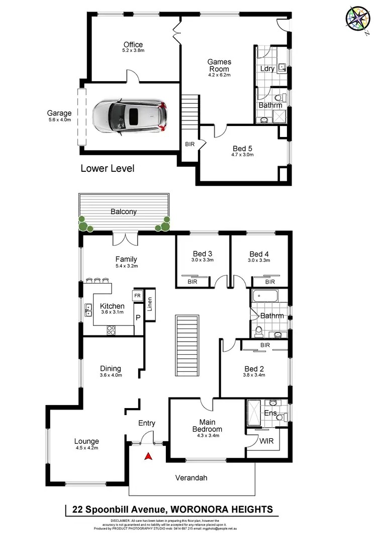 Floorplan of Homely house listing, 22 Spoonbill Avenue, Woronora Heights NSW 2233