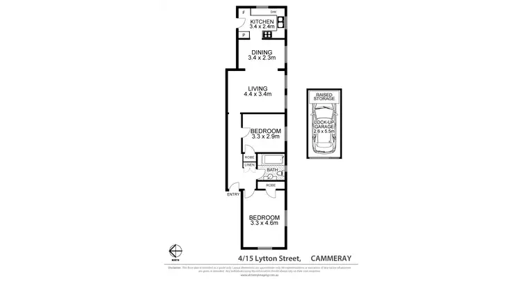 Floorplan of Homely apartment listing, 4/15 Lytton Street, Cammeray NSW 2062