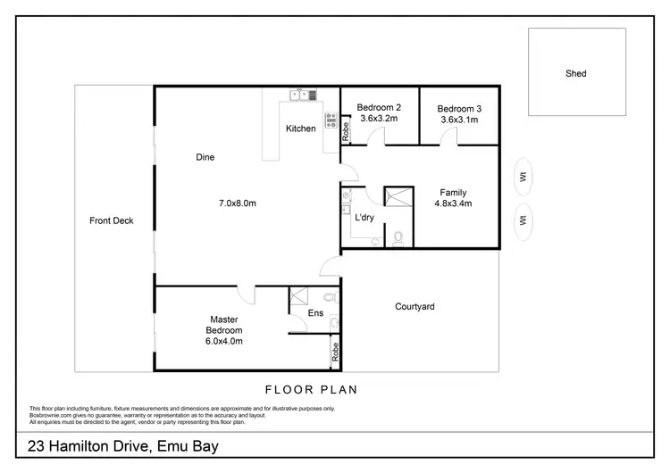 Floorplan of Homely house listing, 23 Hamilton Drive, Emu Bay SA 5223