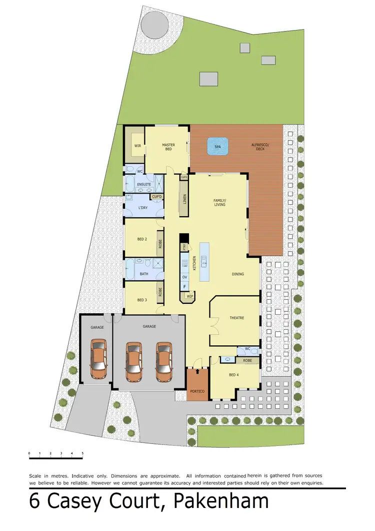Floorplan of Homely house listing, 6 Casey Court, Pakenham VIC 3810
