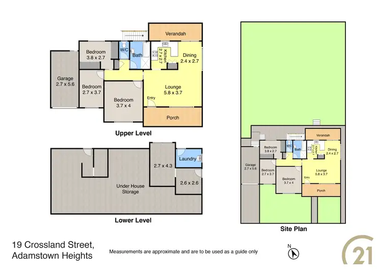 Floorplan of Homely house listing, 19 Crossland Street, Adamstown Heights NSW 2289