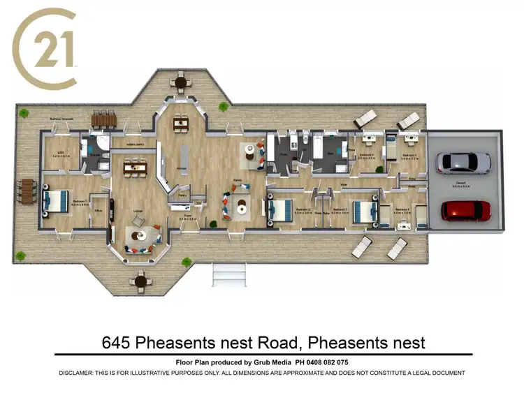 Floorplan of Homely rural property listing, 645 Pheasants Nest Road, Pheasants Nest NSW 2574