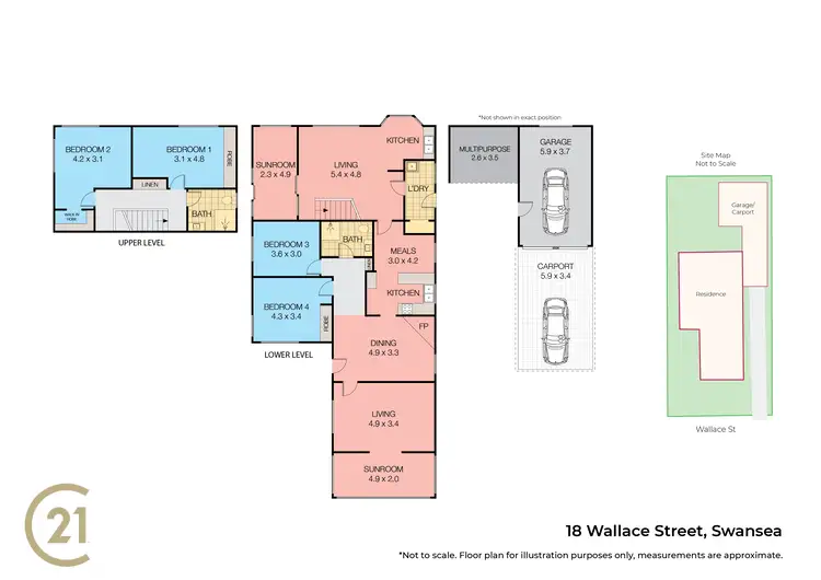 Floorplan of Homely house listing, 18 Wallace Street, Swansea NSW 2281