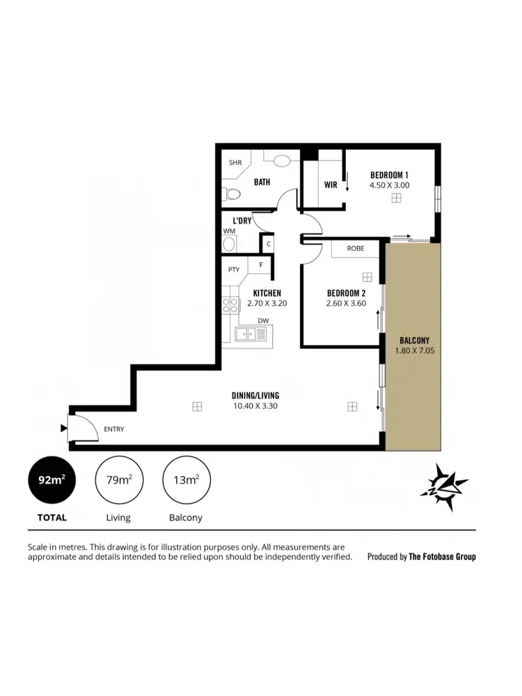 Floorplan of Homely apartment listing, 14/27-29 Metro Parade, Mawson Lakes SA 5095