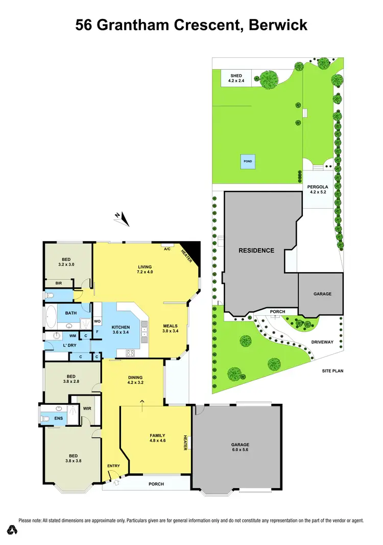 Floorplan of Homely house listing, 56 Grantham Crescent, Berwick VIC 3806