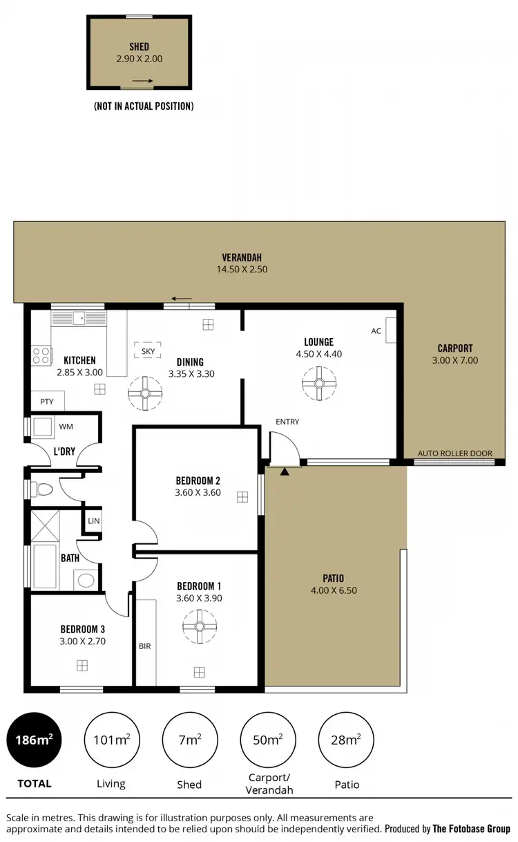 Floorplan of Homely house listing, 2 Wedge Place, Reynella East SA 5161