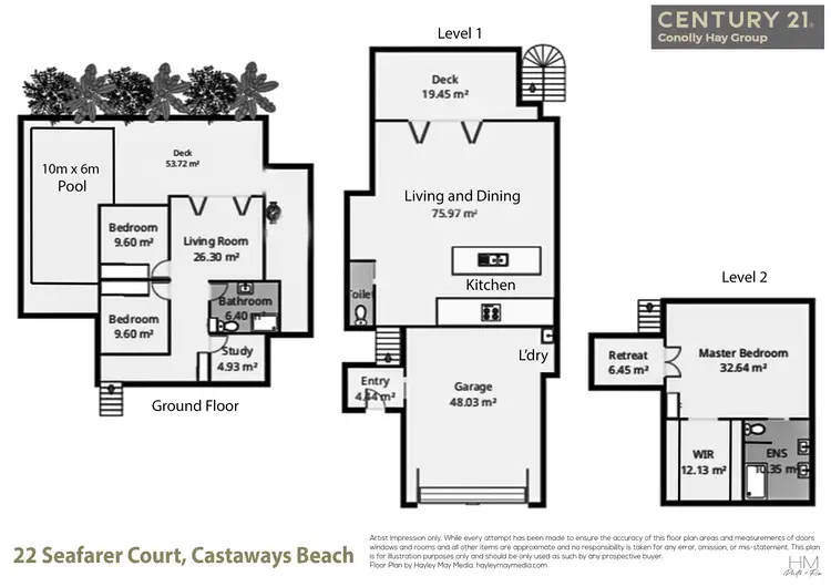 Floorplan of Homely house listing, 22 Seafarer Court, Castaways Beach QLD 4567