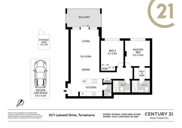 Floorplan of Homely apartment listing, 51/1 Lamond Drive, Turramurra NSW 2074